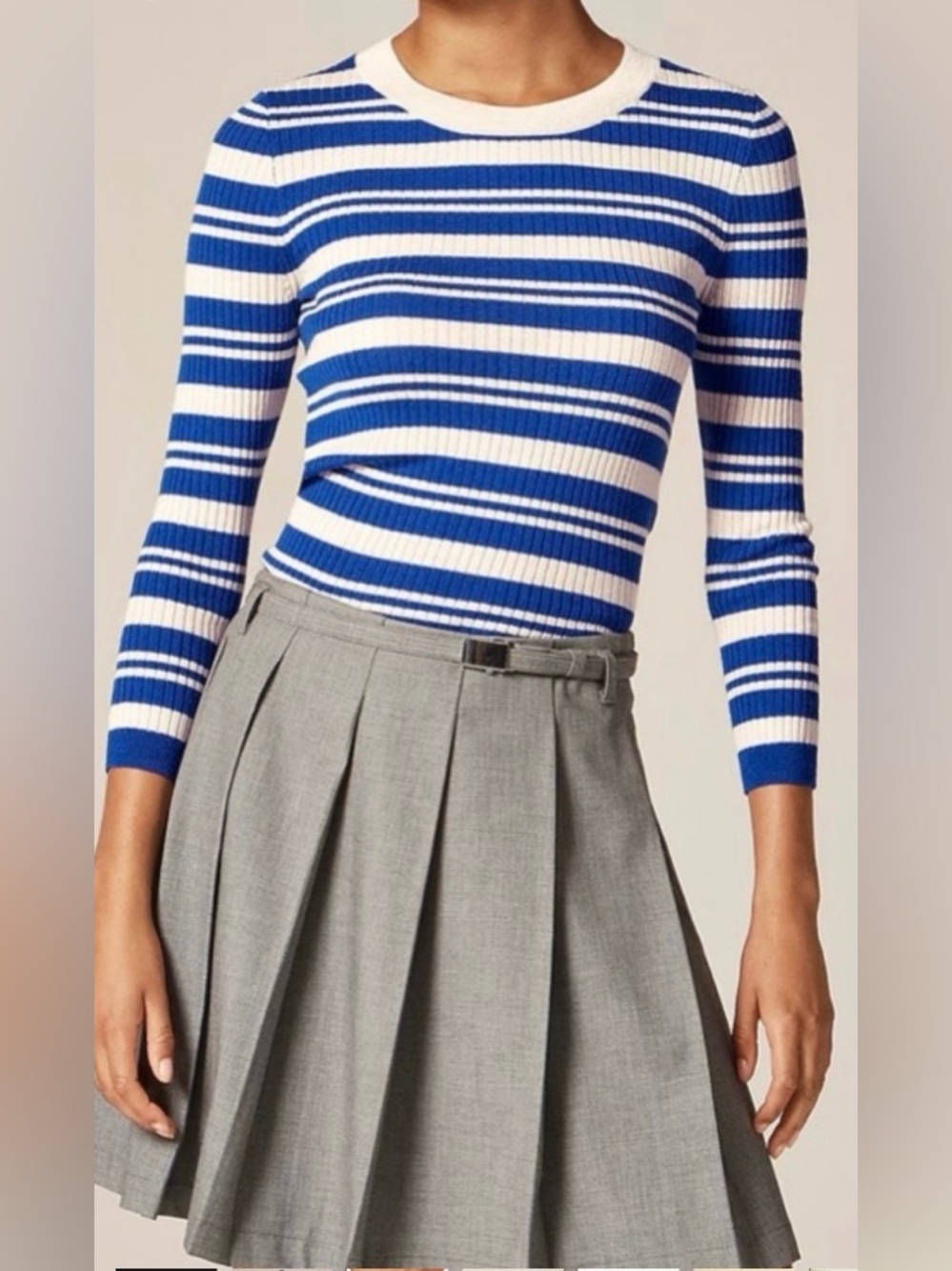 J. Crew Striped Merino Sweater - Picture 3 of 5
